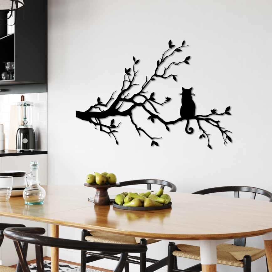 wand decoratie 80x50 cm tak metaal