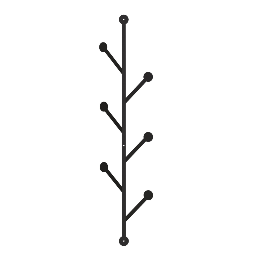 Wand Hanger PONPON 94x22 cm zwart