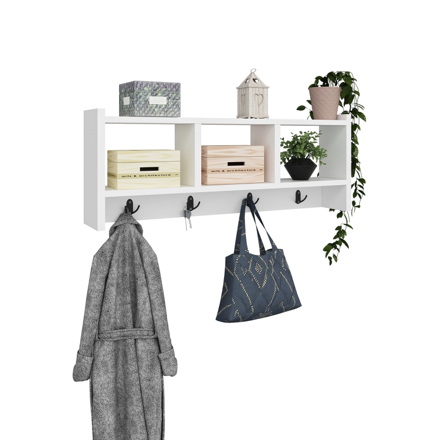 Wand Hanger STAR 35x76 cm wit