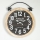 Wand klok 1xAA diameter 50 cm beige/zwart