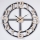 Wand klok 1xAA diameter 60 cm zwart/beige