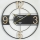 Wand klok 1xAA diameter 60 cm zwart