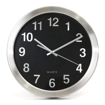 Wand Klok 1xAAA roestvrij