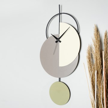 Wand klok 68x30,5 cm 1xAA