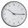 Wand klok diameter 25 cm 1xAA zwart/wit