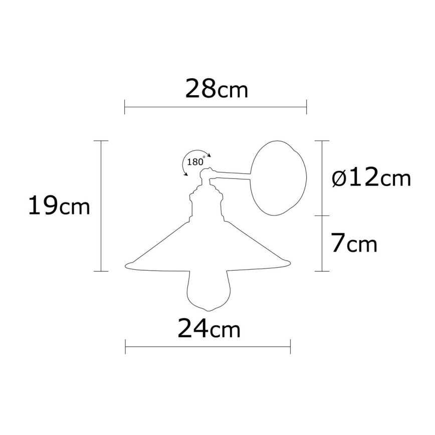 Wand Lamp BERCESTE 1xE27/40W/230V