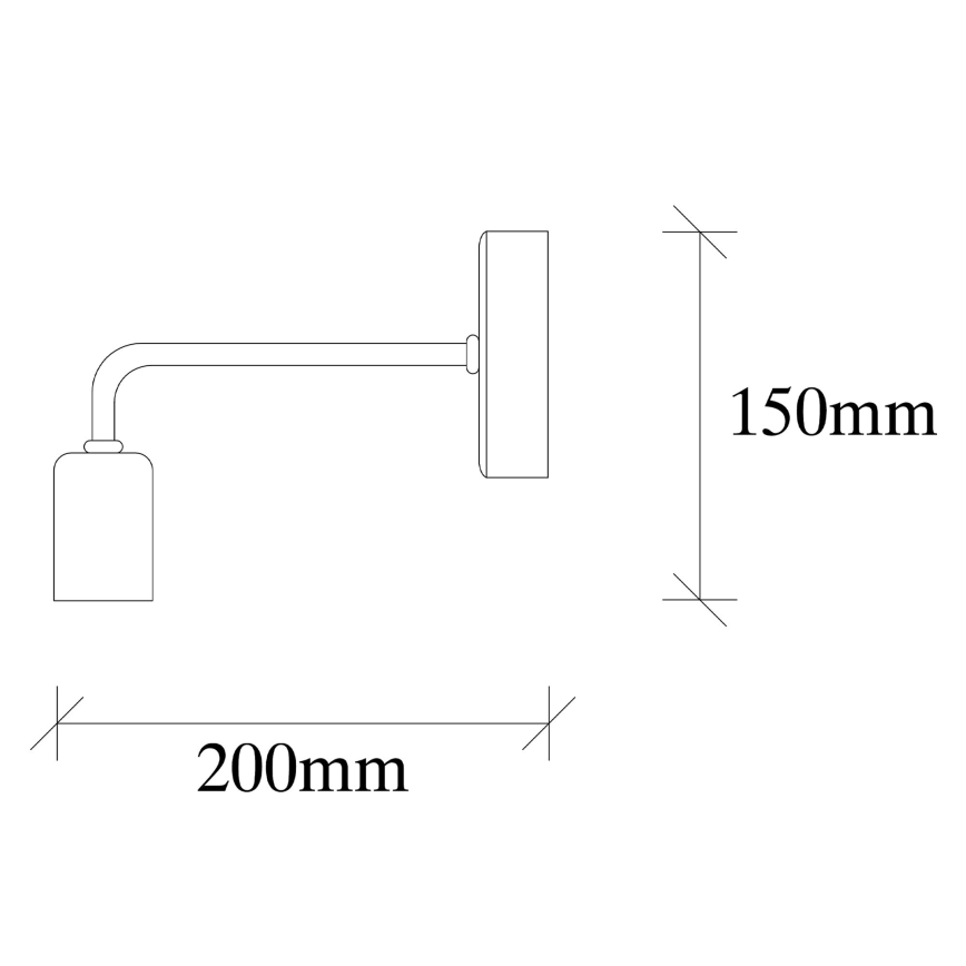 Wand Lamp DENGE 1xE27/60W/230V