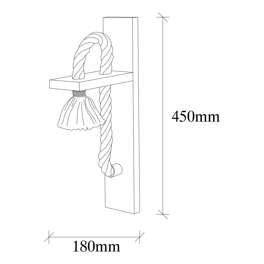 Wand Lamp EREBOS 1xE27/40W/230V