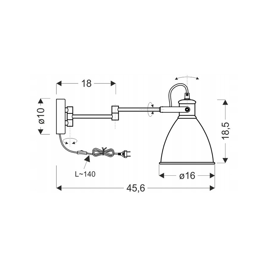 Wand Lamp ESPERA 1xE27/40W/230V
