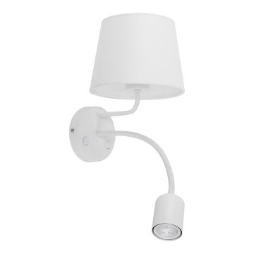 Wand Lamp MAJA 1xE27/15W/230V + 1xGU10/10W/230V wit