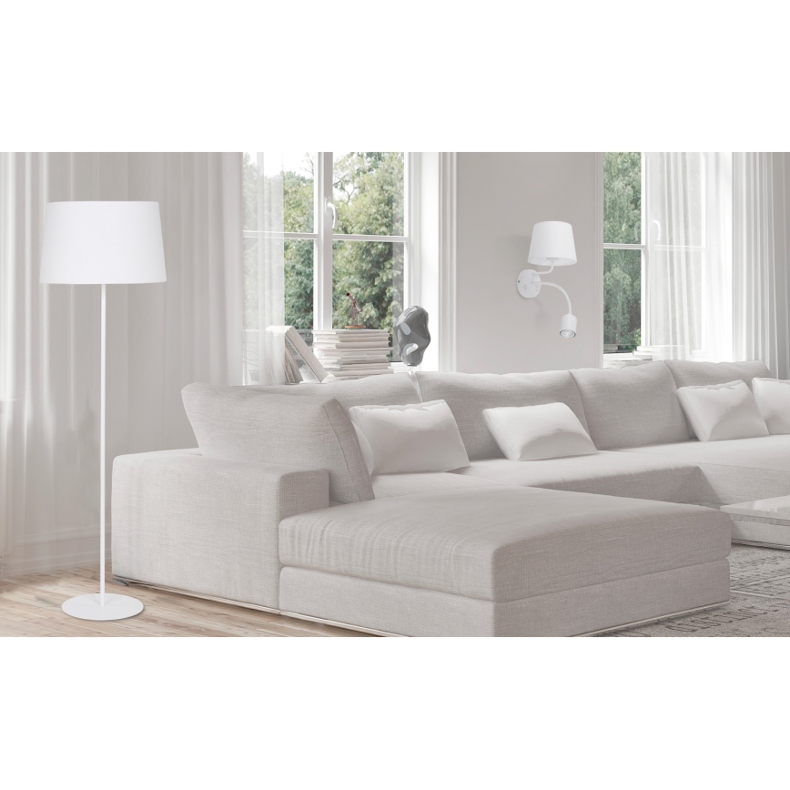 Wand Lamp MAJA 1xE27/15W/230V + 1xGU10/10W/230V wit