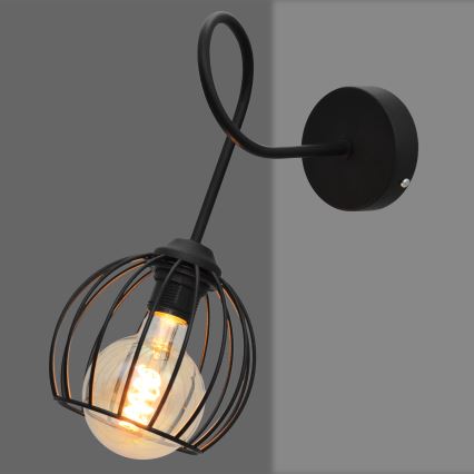 Wand Lamp OXFORD 1xE27/15W/230V zwart