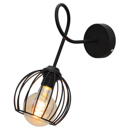 Wand Lamp OXFORD 1xE27/15W/230V zwart