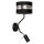 Wand Lamp ULTIMO 1xE27/40W/230V + 1xGU10/MR11/7W zwart