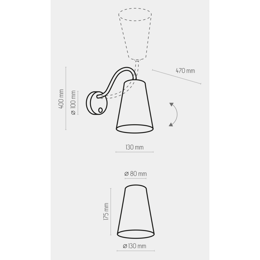 Wand Lamp voor Kinderen WIRE COLOUR 1xE27/15W/230V