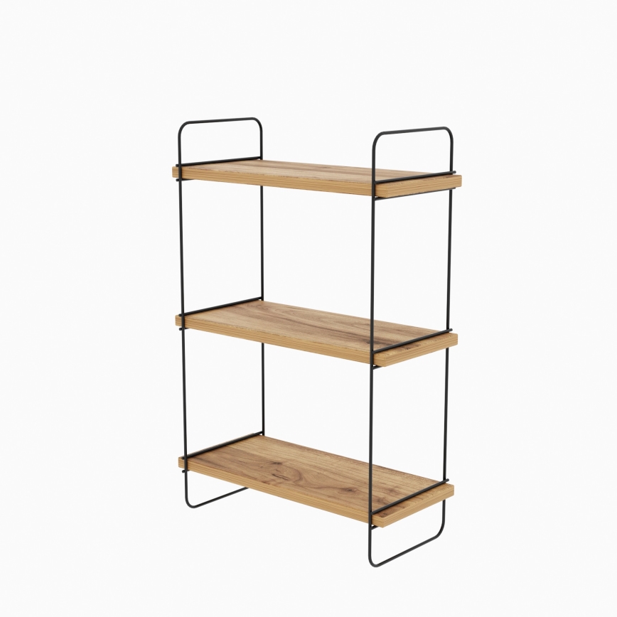 Wand plank PULALIS 66x40 cm bruin/zwart