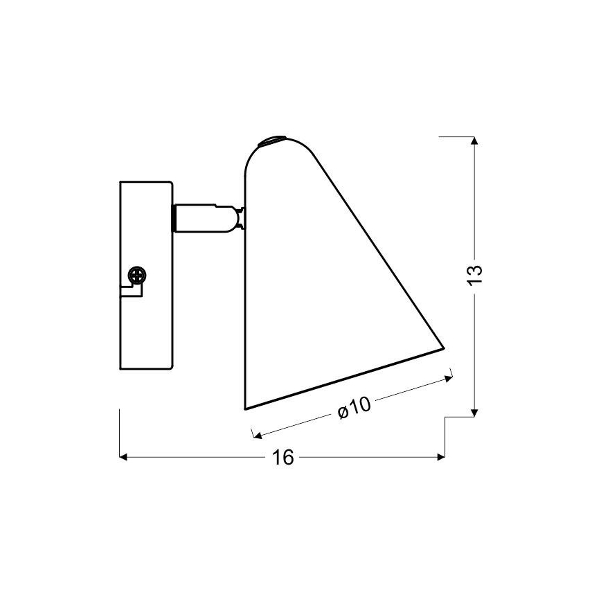 Wand Spot AMOR 1xE14/40W/230V geel