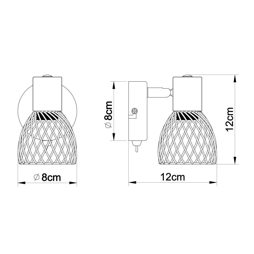 Wand Spot 1xE14/40W/230V
