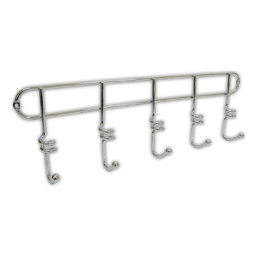 Wandhaak TWIST 4,3x14,5 cm glanzend chroom