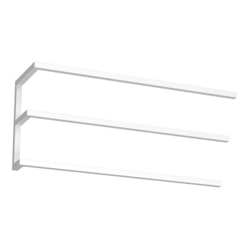 Wandhanddoekhouder 25x60 cm wit