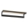 Wandhanddoekhouder met plank 10x60 cm zwart
