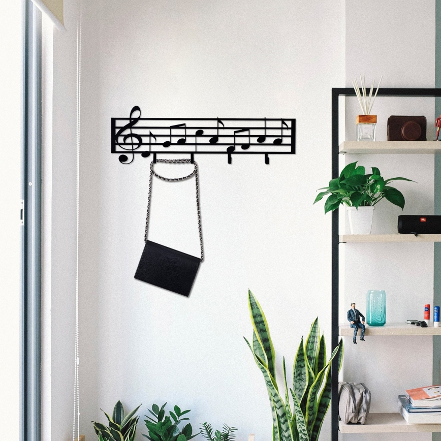 Wandhanger 60x19 cm notitieboekje metaal