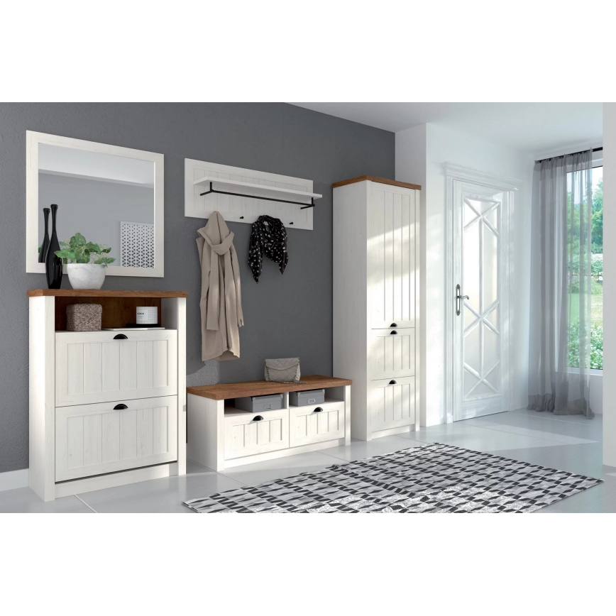 Wandhanger LEMAS 40x109 cm wit