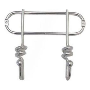 Wandhanger TWIST 13,5x16,5 cm glanzend chroom