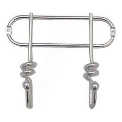 Wandhanger TWIST 13,5x16,5 cm glanzend chroom