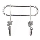 Wandhanger TWIST 13,5x16,5 cm glanzend chroom