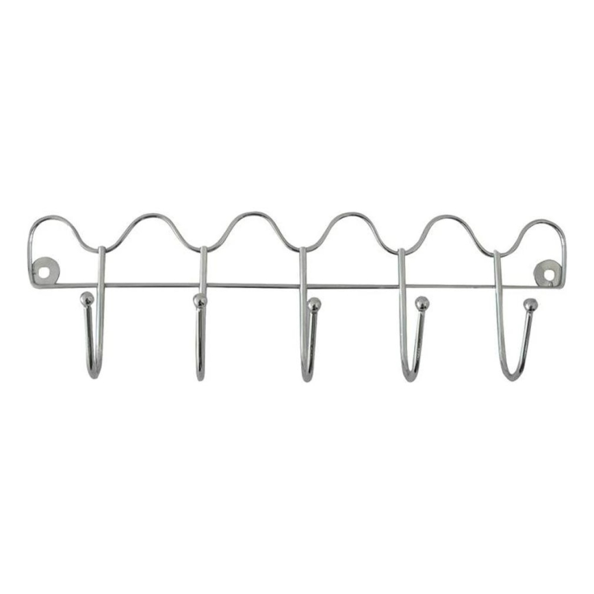 Wandkapstok 10x34,5 cm glanzend chroom