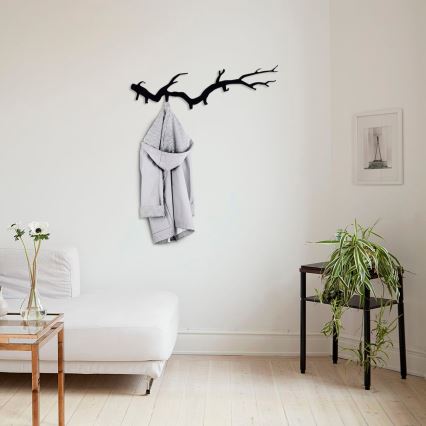 Wandkapstok 87x22 cm met takdesign
