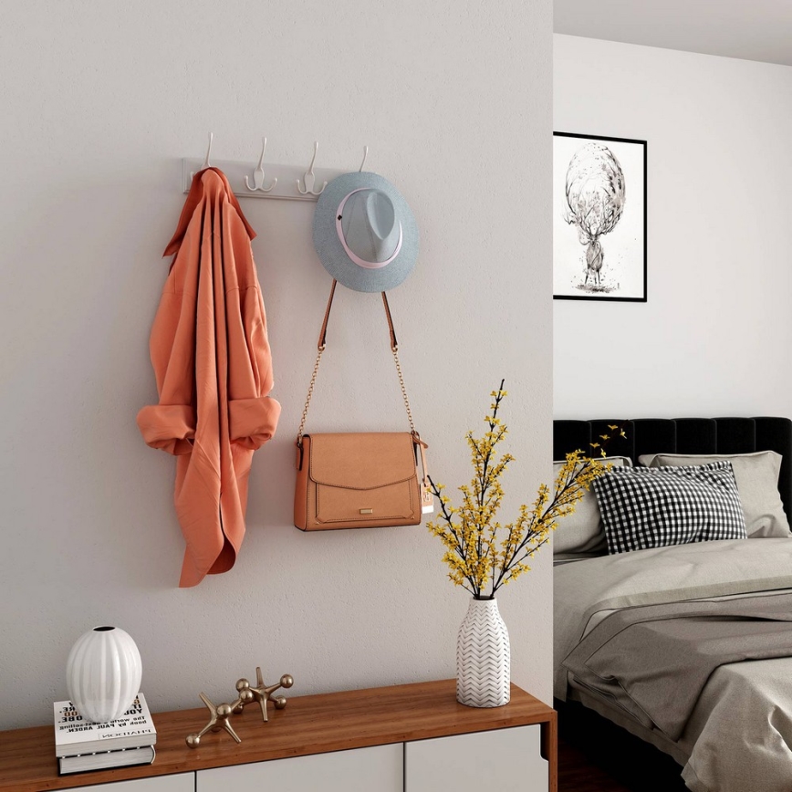 Wandkapstok KATE 40x11x7 cm wit