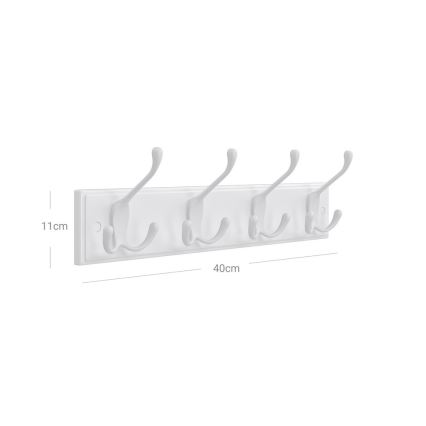 Wandkapstok KATE 40x11x7 cm wit