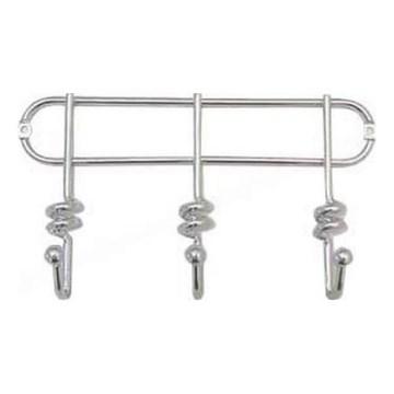 Wandkapstok TWIST 13,3x25,3 cm glanzend chroom