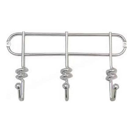 Wandkapstok TWIST 13,3x25,3 cm glanzend chroom