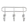Wandkapstok TWIST 13,3x25,3 cm glanzend chroom