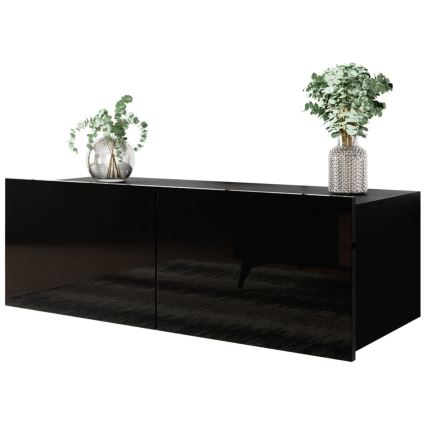 Wandkast CALABRINI 34x105 cm zwart