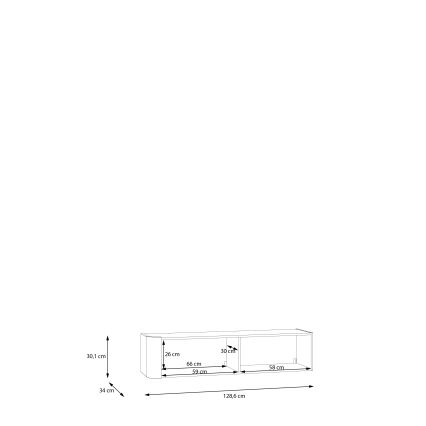 Wandkastje INAR zwart