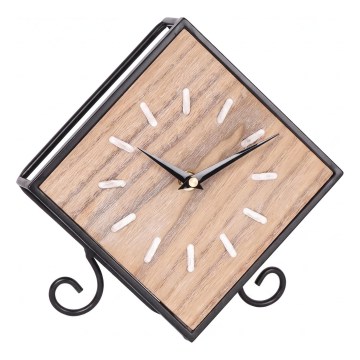 Wandklok 1xAA beige/zwart