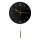 Wandklok met slinger diameter 30 cm 1xAA zwart/goud