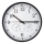 Wandklok met thermometer en vochtigheidsmeter diameter 30 cm 1xAA zwart/wit