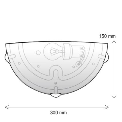 Wandlamp 1xE27/60W/230V