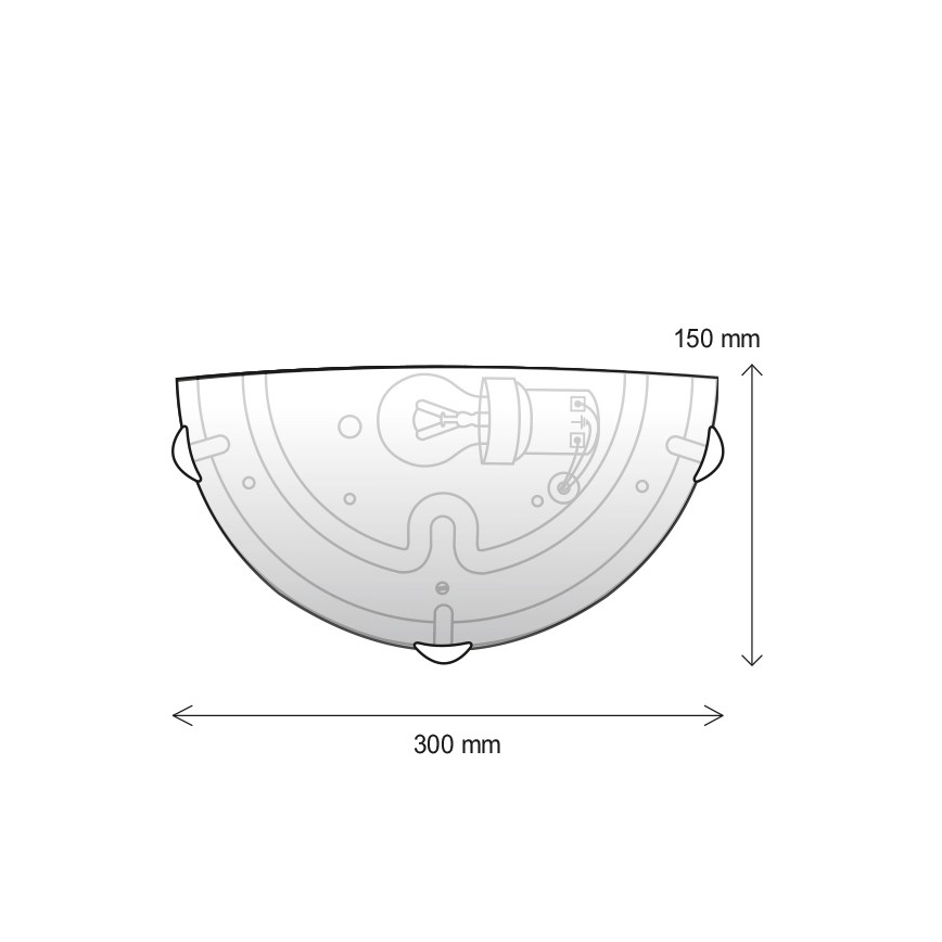 Wandlamp 1xE27/60W/230V