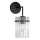 Wandlamp 1xE27/60W/230V zwart/doorzichtig