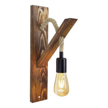 Wandlamp AHSAP 1xE27/40W/230V grenen / notenhout