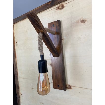 Wandlamp AHSAP 1xE27/40W/230V grenen / notenhout