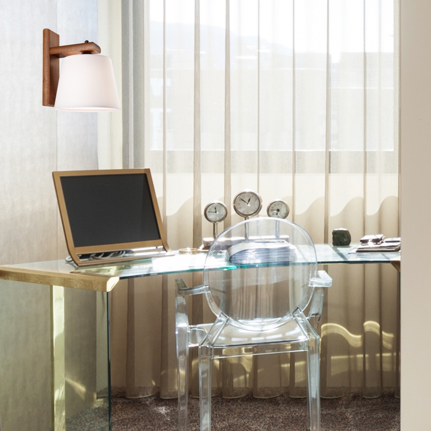 Wandlamp AIDA 1xE27/60W/230V eiken