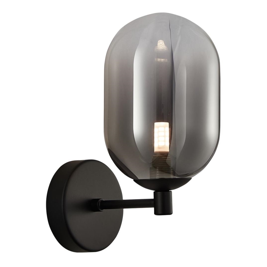 Wandlamp ALIAS 1xG9/8W/230V zwart/grijs