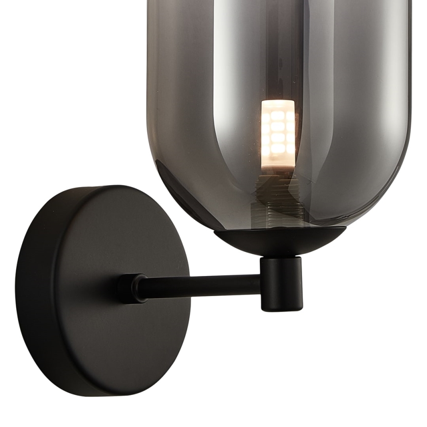 Wandlamp ALIAS 1xG9/8W/230V zwart/grijs